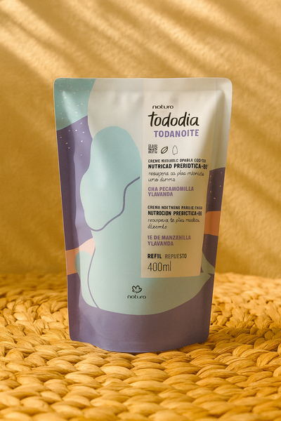 Repuesto Crema Corporal Tododia Te de manzanilla y lavanda 400ml Natura 