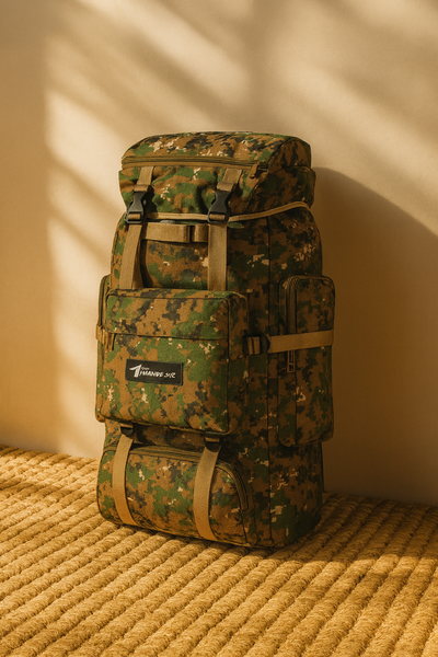 Mochila Táctica 70L Verde Camuflado