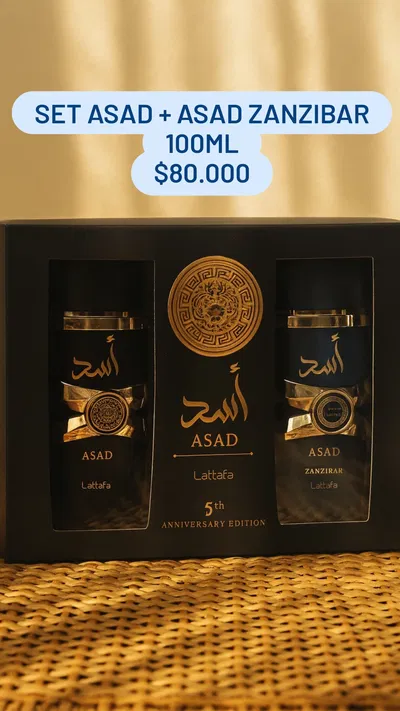 Set x2 Asad + Asad Zanzibar Lattafa 100ml
