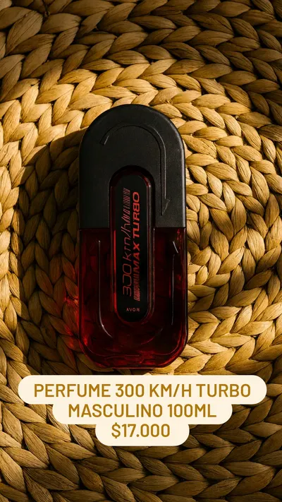 Perfume 300 KM/H Turbo masculino 100ml Avon