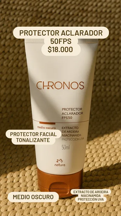 Protector Aclarador 50fps Medio Oscuro Chronos Natura 