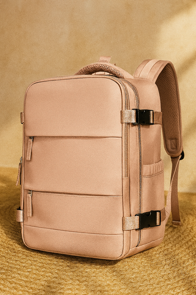 Mochila de Viaje Alaska Expandible Rosa