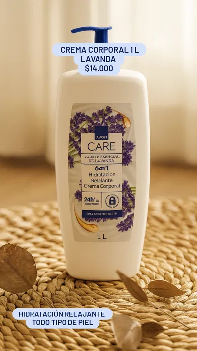 Crema corporal Lavanda 1L Avon