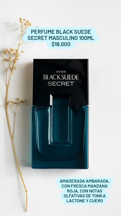 Perfume Black Suede Secret masculino 100ml Avon