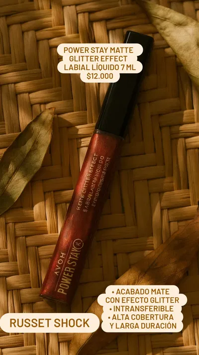 Labial Power Stay Matte Glitter Efectt Nude 7 ML