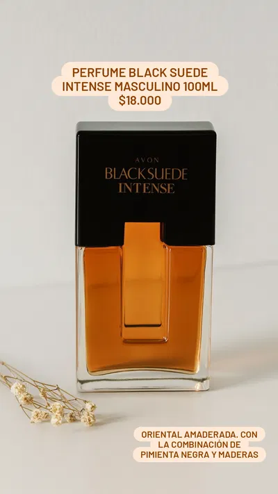 Perfume Black Suede Intense masculino 100ml Avon