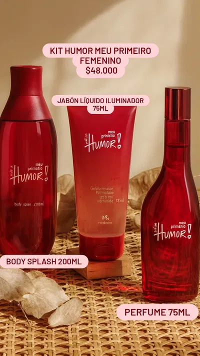 Kit Humor Meu Primeiro femenino x3 Natura