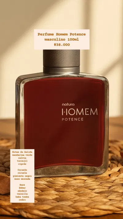 Perfume Homem Potence masculino 100ml Natura 