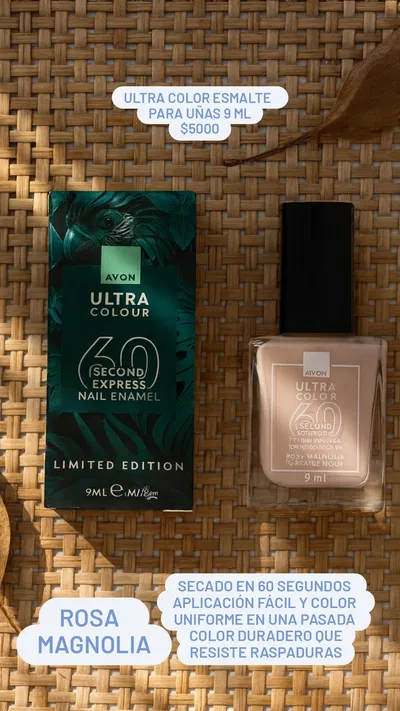 Ultra Color Esmalte para Uñas 9 ml Rosa Magnolia Avon