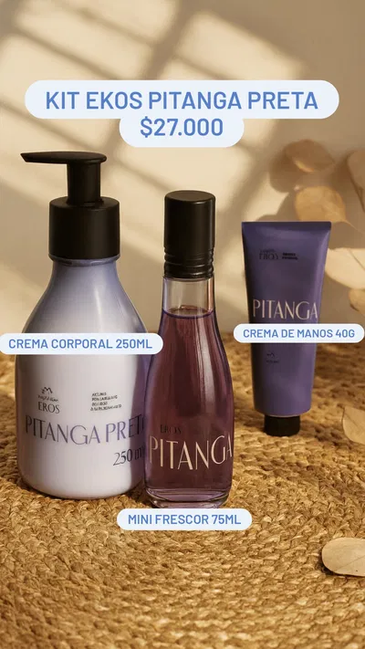 Kit Ekos Pitanga Preta x3 Natura