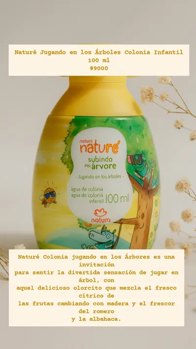 Colonia Infantil Jugando en los Árboles Nature 100ml Natura 