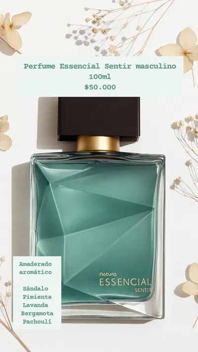 Perfume Essencial Sentir masculino 100ml Natura 