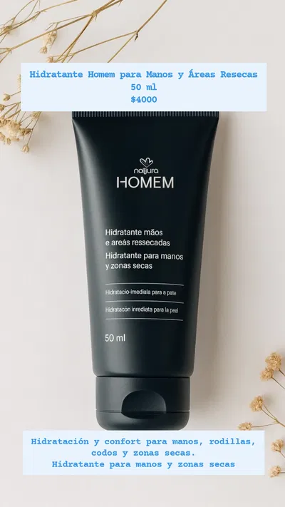 Hidratante Homem para Manos y Áreas Resecas 50 Natura