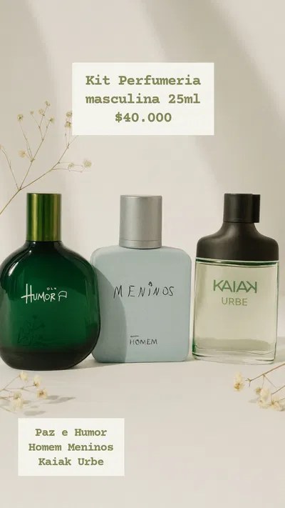 Kit Mini Perfumes masculinos 25ml Natura 