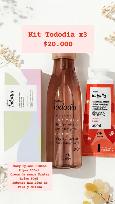 Kit Tododia Frutas rojas Natura 