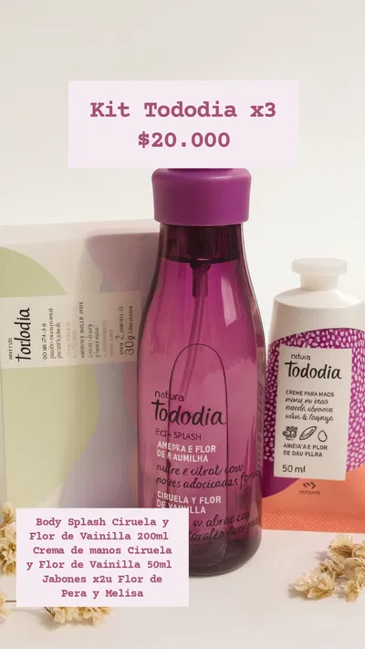 Kit Tododia Ciruela y Flor de Vainilla Natura 