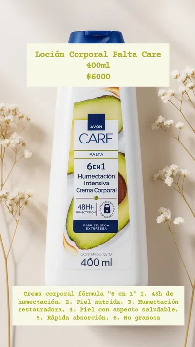 Crema Corporal Palta 400ml Avon