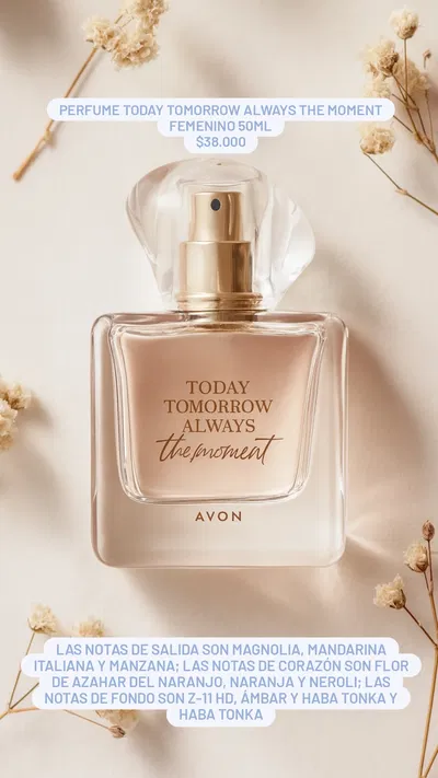 Perfume Today Tomorrow Always The Moment femenino 50ml Avon