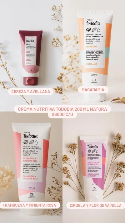 Cremas Corporales Tododia 200ml Natura 