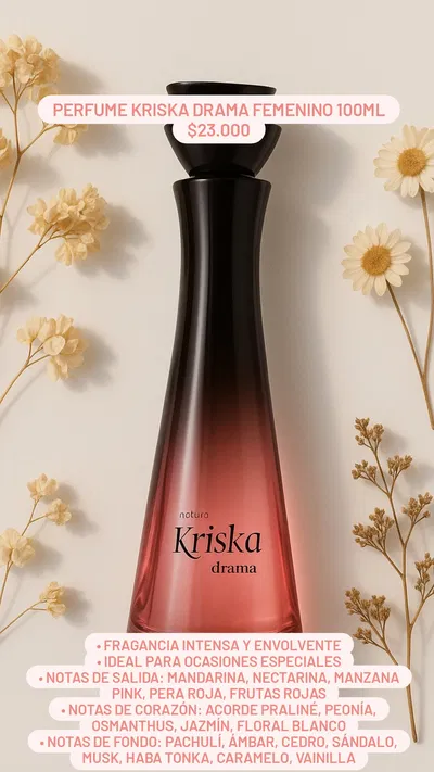 Perfume Kriska Drama femenino 100ml Natura 