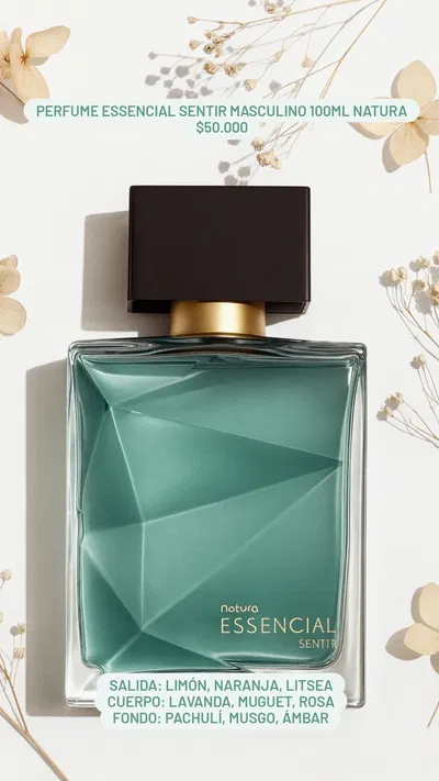 Perfume Essencial Sentir masculino 100ml Natura 