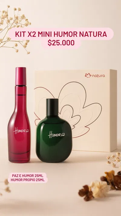 Kit x2 Mini Humor 25ml Natura