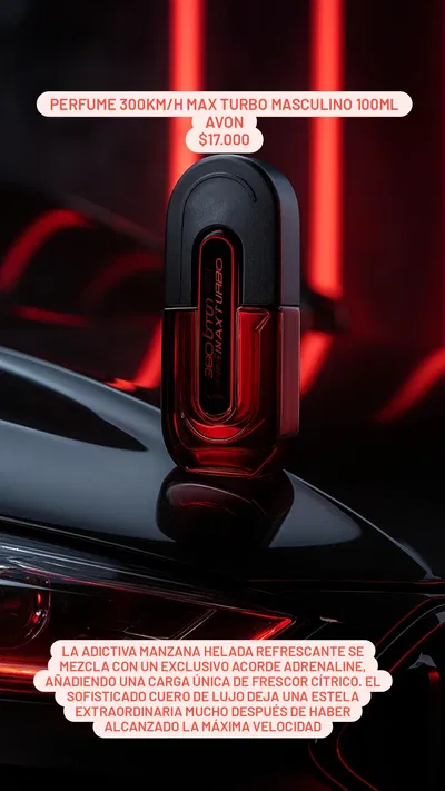 Perfume 300Km/H Max Turbo masculino 100ml Avon