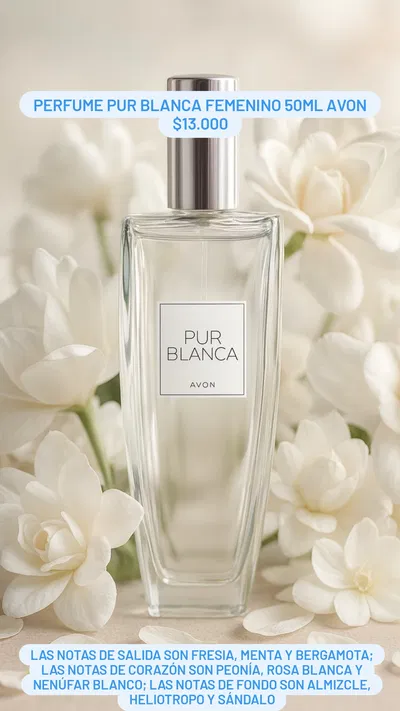Perfume Pur Blanca femenino 50ml Avon