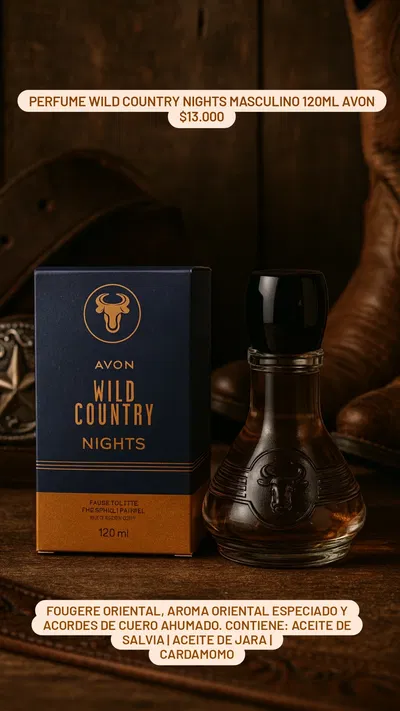Perfume Wild Country Nights masculino 120ml Avon