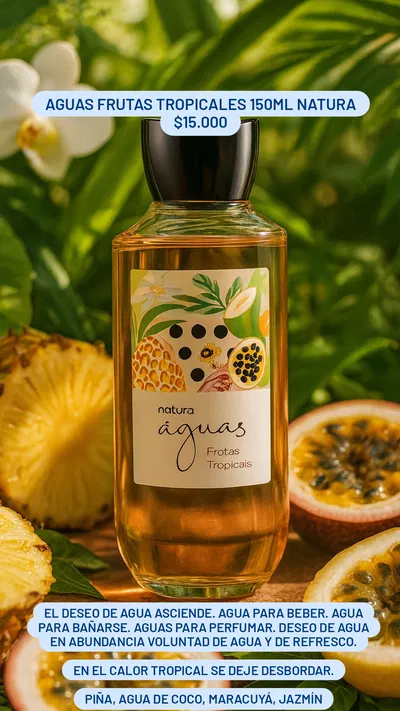 Aguas Frutas Tropicales 150ml Natura 