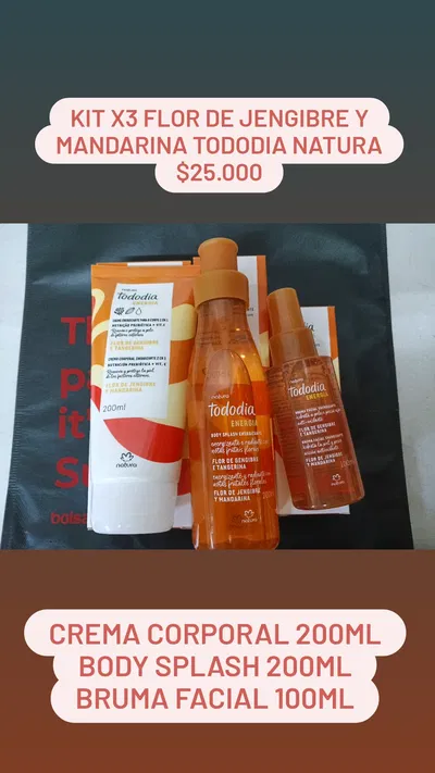 Kit x3 Flor de Jengibre y Mandarina Tododia Natura