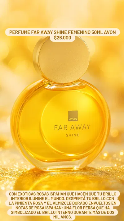 Perfume Far Away Shine femenino 50ml Avon