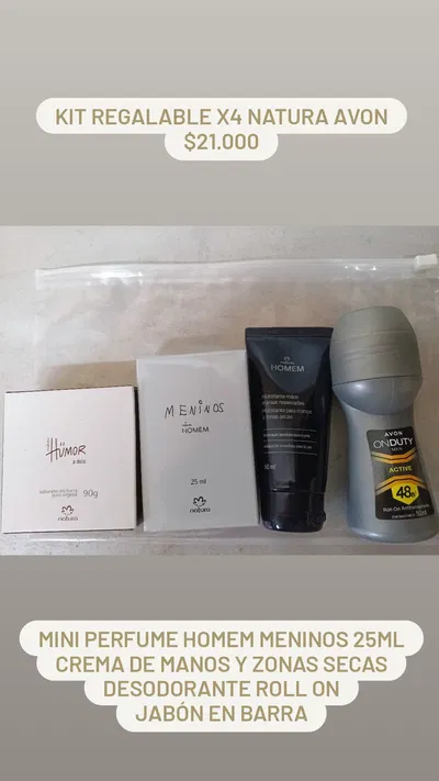 Kit Regalable Masculino x4 Natura Avon