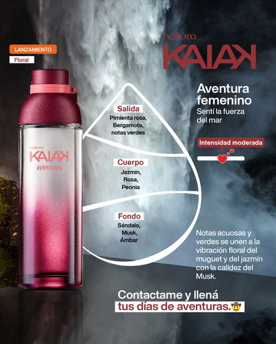 Perfume Kaiak Aventura femenino 100ml Natura 