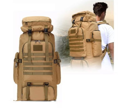 Mochila Táctica 80L Marrón