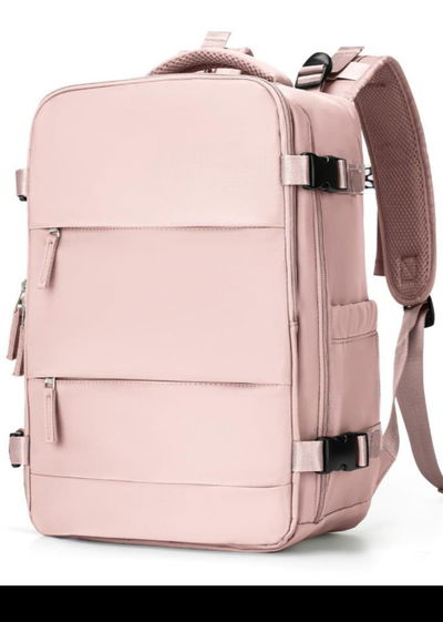 Mochila de Viaje Alaska Expandible Rosa