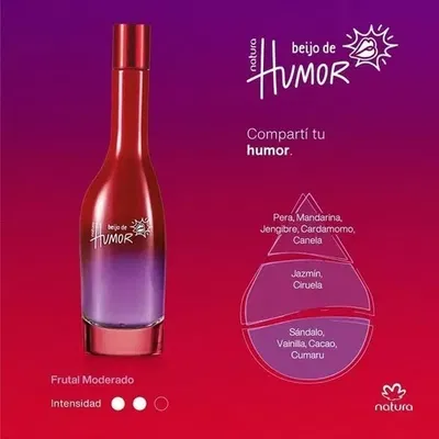 Perfume Beijo de Humor femenino 75ml Natura 