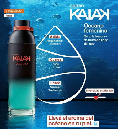 Perfume Kaiak Oceano femenino 100ml Natura 