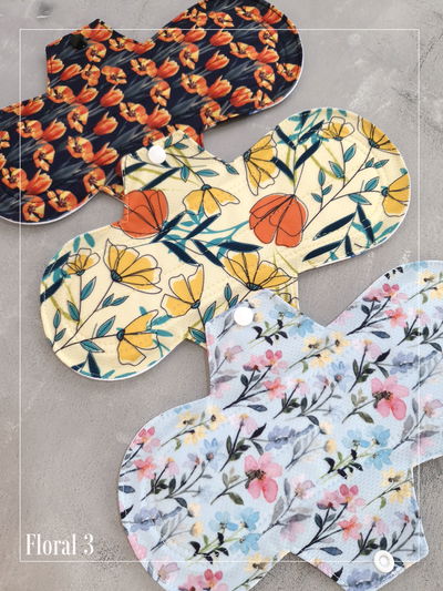 Toallita ecológica abs Alta "Floral 3" - Pack x 3 - Siempre seco en contacto - 