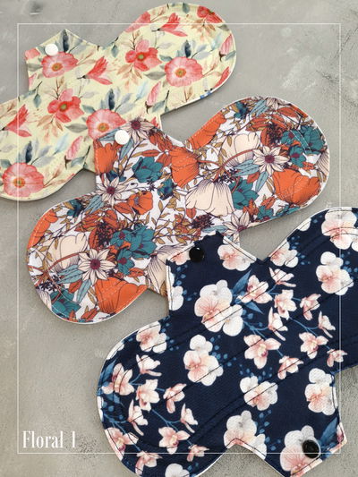 Toallita ecológica abs Alta "Floral 1" - Pack x 3 - Siempre seco en contacto - 
