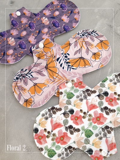 Toallita ecológica abs Alta "Floral 2" - Pack x 3 - Siempre seco en contacto - 
