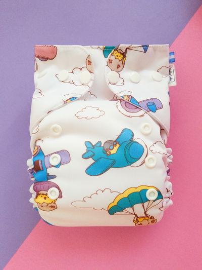 Pañal ecológico "Pollitos" multitalle ted de pul importado