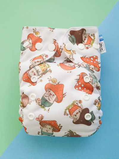 Pañal ecológico "Honguitos" multitalle ted de pul importado