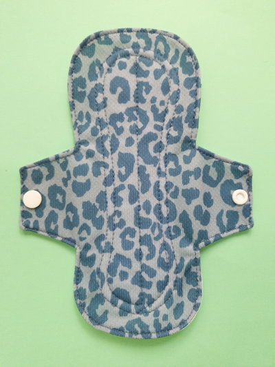 Toallita menstrual Diurna "Print azul" 
