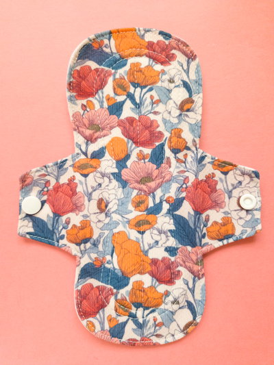 Toallita menstrual Diurna "Flores de campo" 