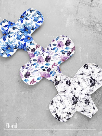 Toallita ecológica abs Baja - Pack x 3 - Floral 1