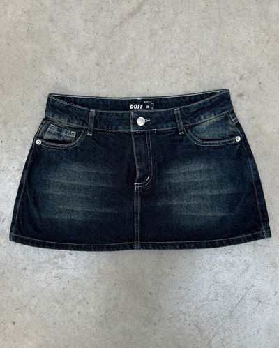 Mini tiro bajo azul 