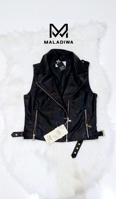 Chaleco cuerina 