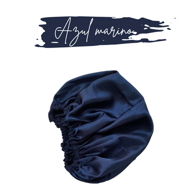 Cofia de saten Azul marino
