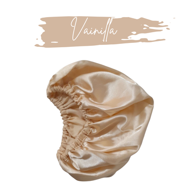 Cofia de saten Vainilla